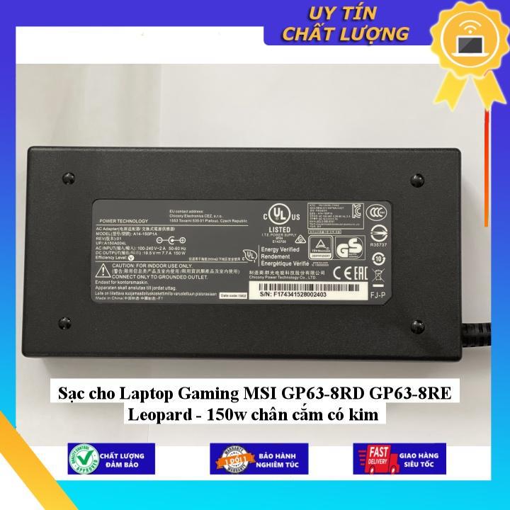 Sạc cho Laptop Gaming MSI GP63-8RD GP63-8RE Leopard - 150w chân cắm có kim - Hàng Nhập Khẩu New Seal