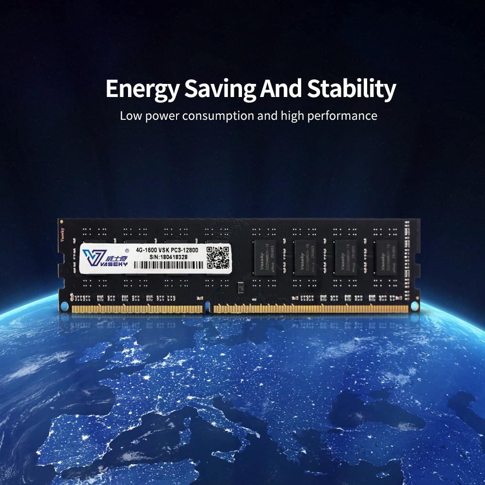 Bộ nhớ Vaseky 2G DDR3 1333 / 2G tốc độ cao Đọc / ghi không ồn ào để bàn
