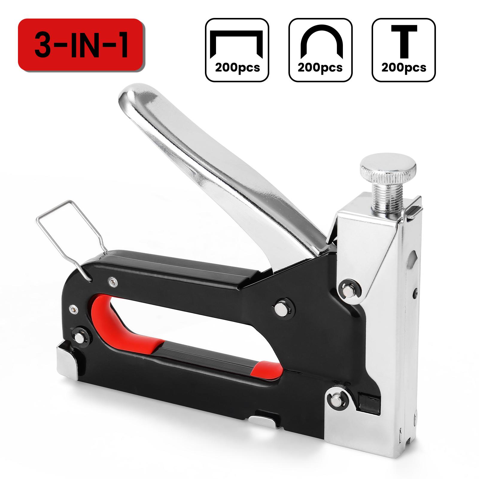 3 In 1 Staple Machine for DIY Home Soft Wood Furniture Portable Manual Stapler Upholstery Fix Furniture Photo Frame Nail