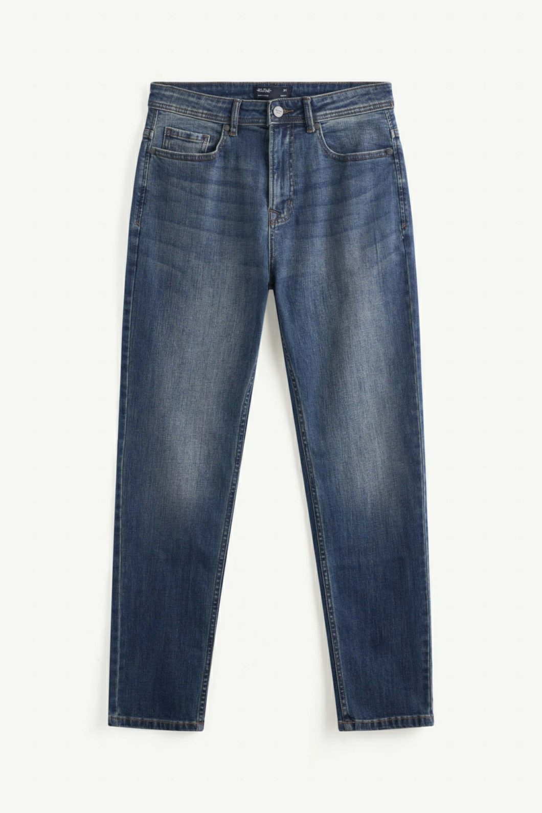Quần Jean Nam ROUTINE màu Xanh đậm Spandex Co Giãn Form Slim - 10S24DPA003 | LASTORE MENSWEAR