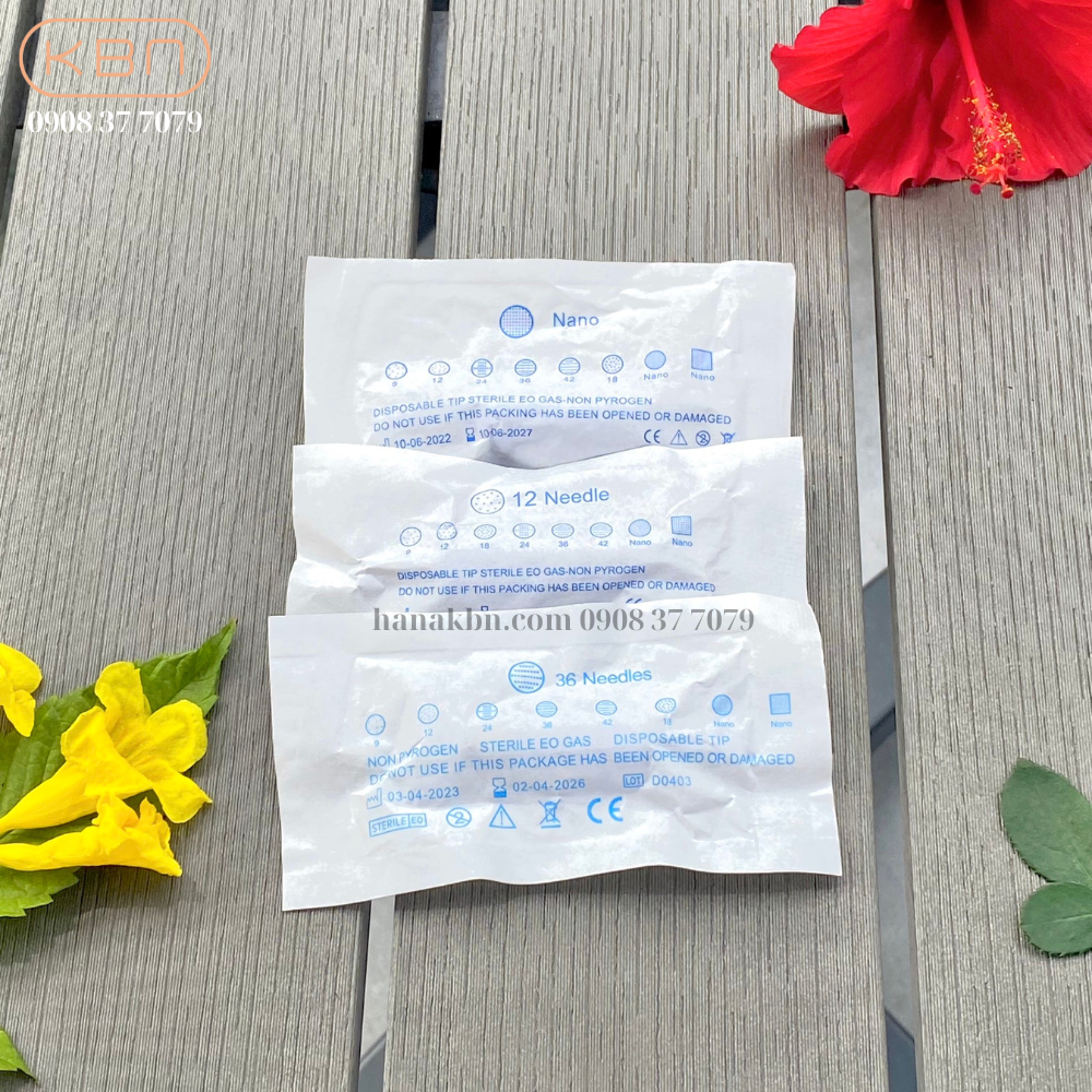 Đầu Kim Nano, 12, 36 Cho Máy phi kim, lăn kim Dr Pen Cấy tinh chất, Mụn, Nám, Sẹo rỗ
