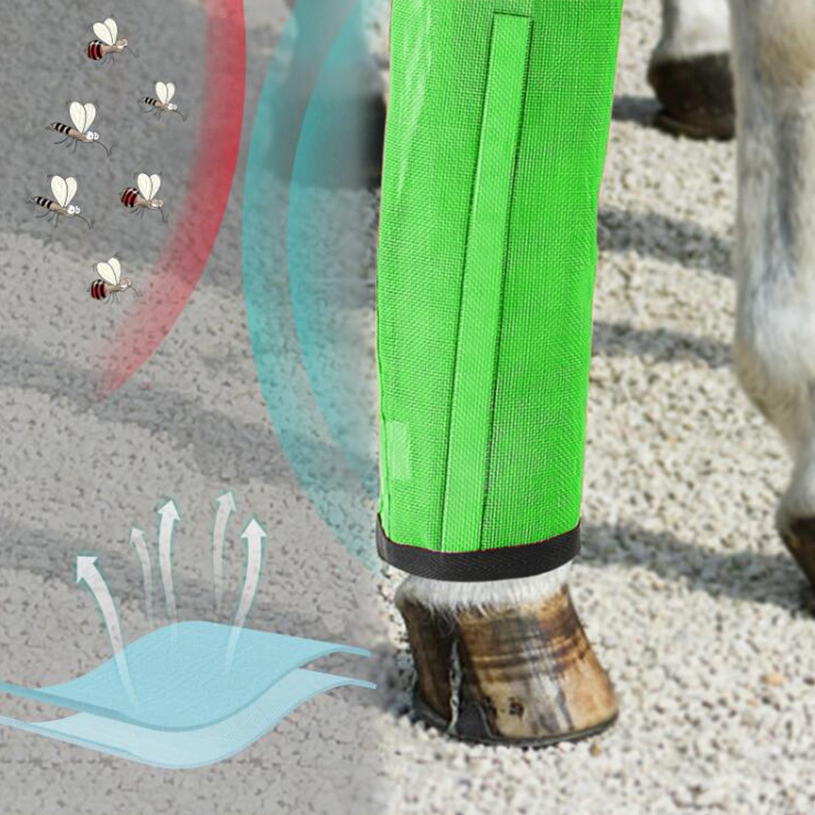 4Pcs Leg Guard Protective Gear Horse Fly Leg Boots for Jumping Sports Riding