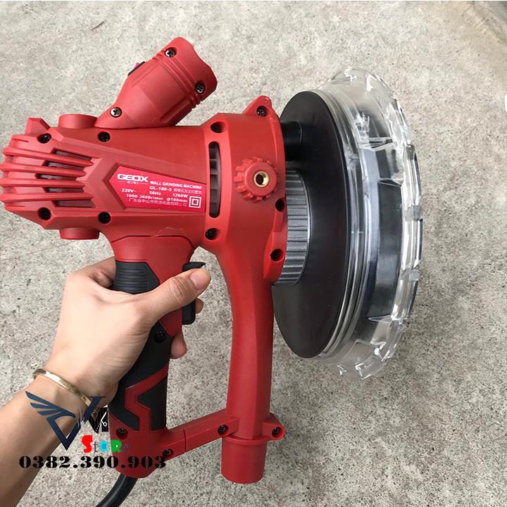 Máy xoa tường có đèn Geox GL180mm - chà nhám tường