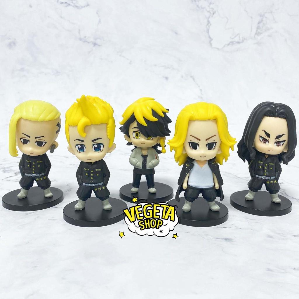 Mô hình Tokyo Revengers - Takemichi Chifuyu Mikey Draken Pachin Baji Mitsuya Kazutora Hanma - Cực to nét đẹp - Cao 10cm