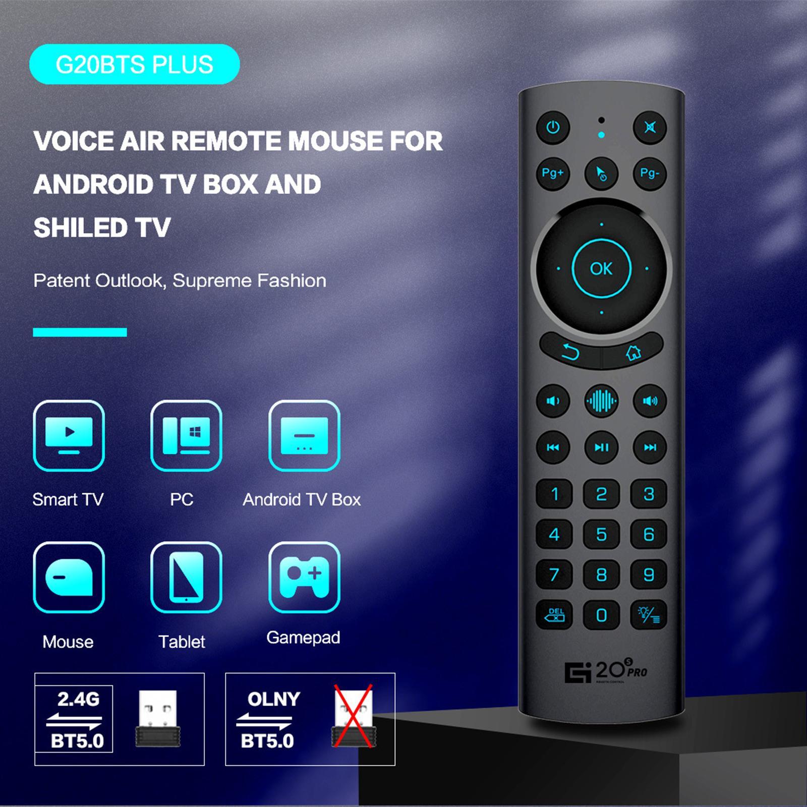 Wireless Voice Backlit IR Learning Remote Control for Android TV