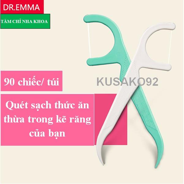 Tăm chỉ nha khoa DR.EMMA 90 CHIẾC/ Dental floss/ Dental floss pick