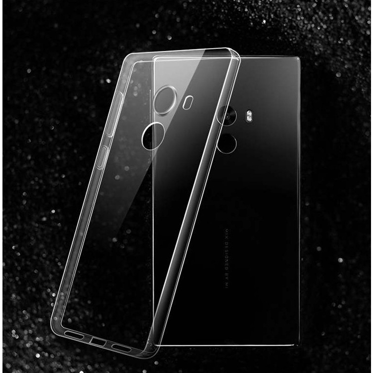 Ốp lưng dẻo silicone trong suốt dành cho Xiaomi Mi Mix