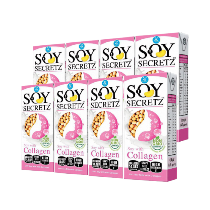 Bộ 2 Lốc Sữa Đậu Nành  Kết Hợp Collagen Soy Secretz Nhập Khẩu Thái Lan Giúp Làm Đẹp Da  - Tường Minh Store