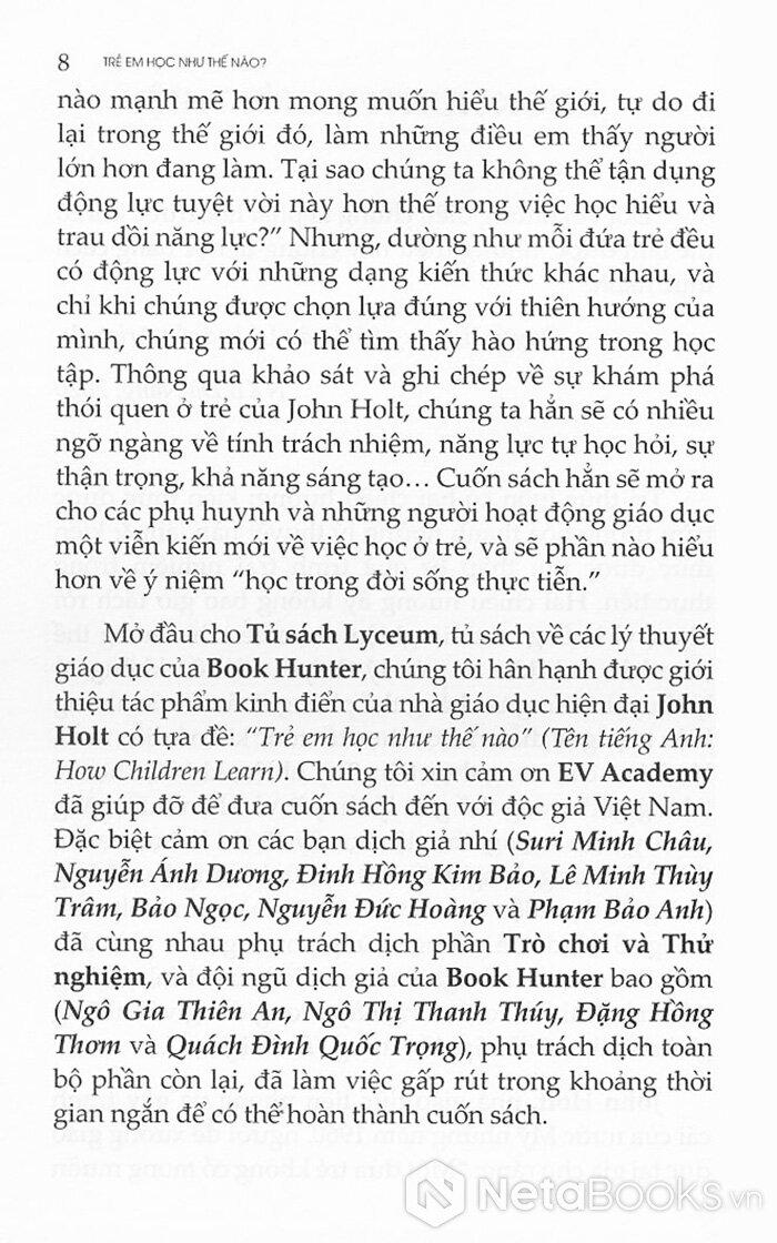 Sách - Trẻ Em Học Như Thế Nào
