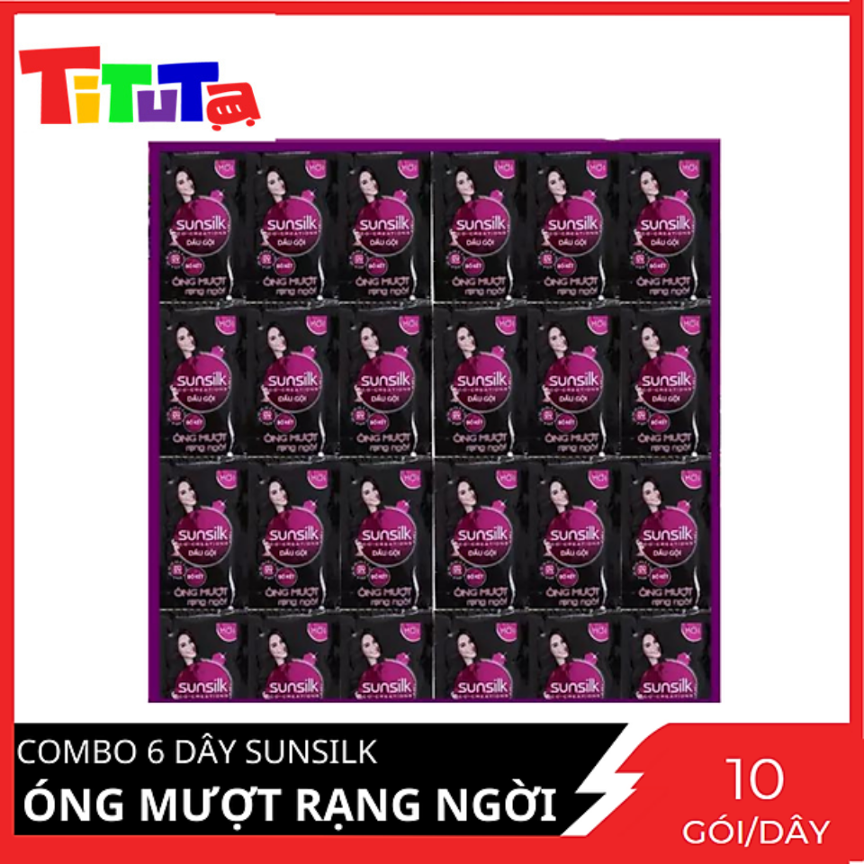 COMBO 6 dây Sunsilk Gội Óng mượt rạng ngời