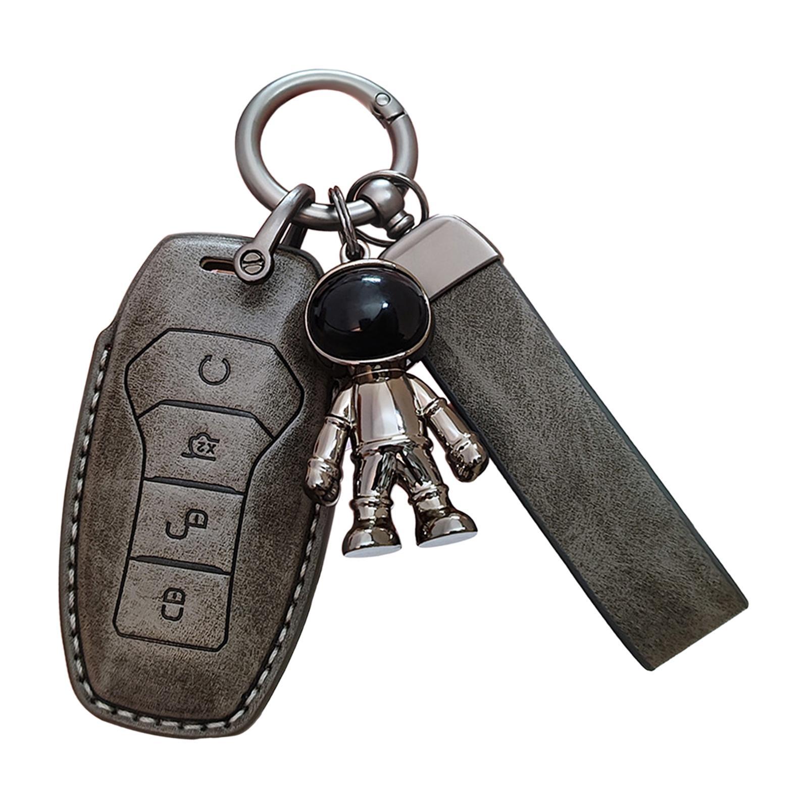 Car Key Fob Cover Protector Wear Resistant Waterproof Soft Automotive Key Case Holder with Keychain for Yuan Plus Atto 3