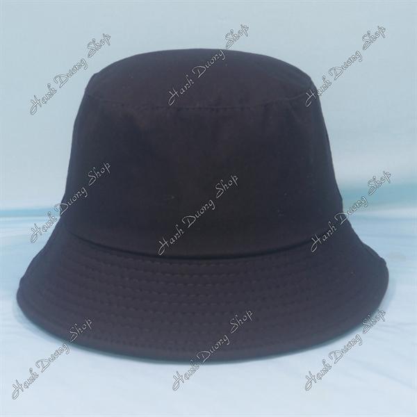 Nón tai bèo mũ bucket vành nhỏ thêu chữ Nhậu Đi - Đen