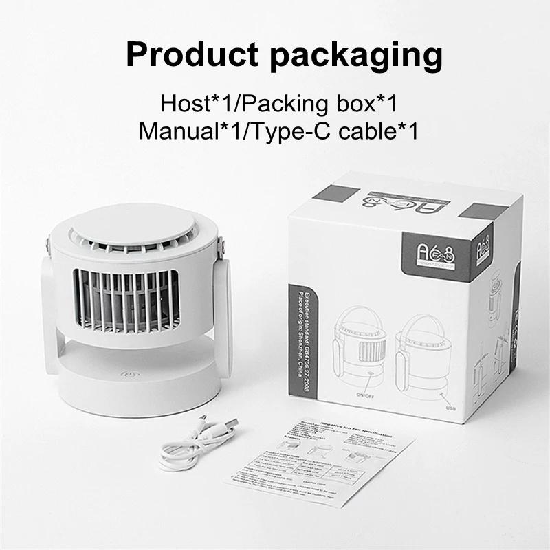 Quạt Điều Hòa Xiaomi 2000mAh Để Bàn Làm Dịu Không Khí 3 Tốc Độ Yên Tĩnh Có Thể Điều Chỉnh-Hàng nhập khẩu