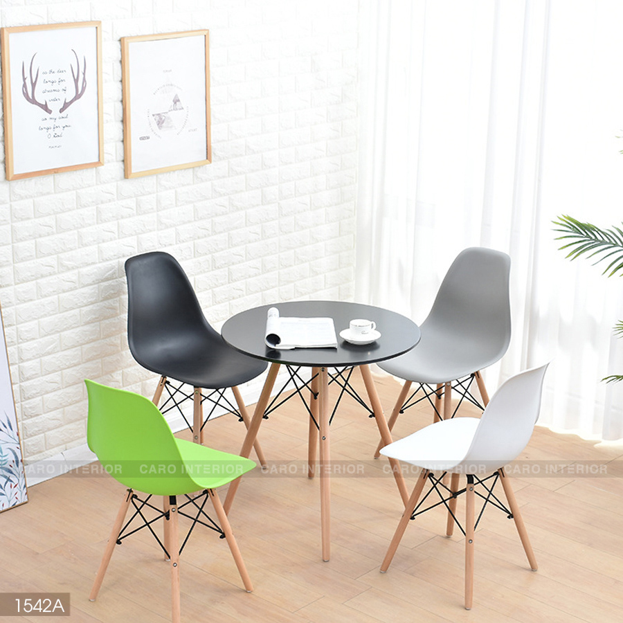 BÀN EAMES TRÒN 4 CHÂN 1542
