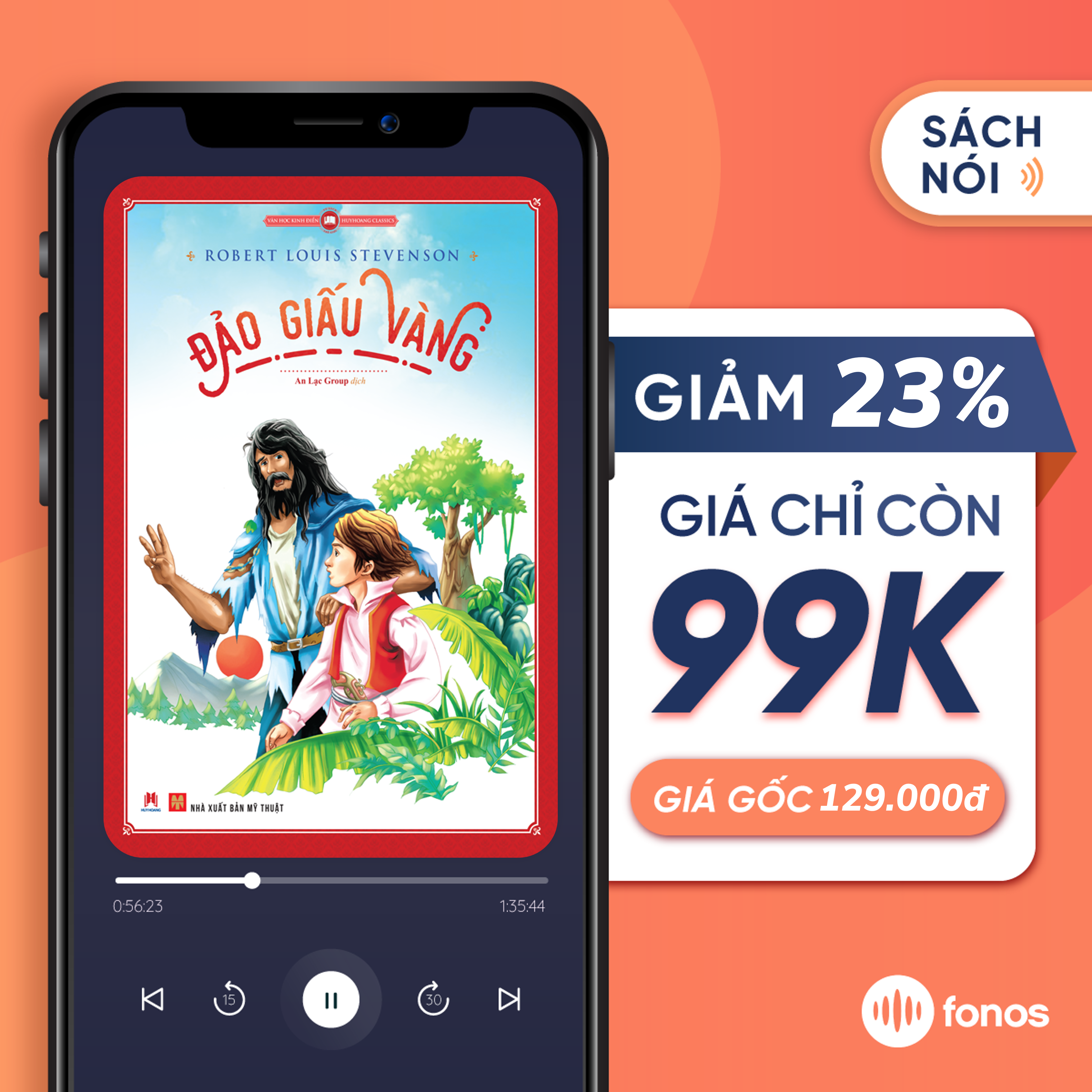 Fonos Sách nói Đảo Giấu Vàng