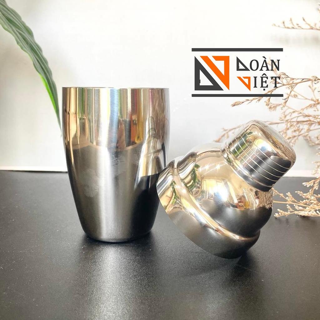 Bình Lắc Shaker Nhựa Dày /Inox 350ml - Pha Chế Cocktail, Trà Sữa. Dụng cụ pha chế có vạch chia định lượng