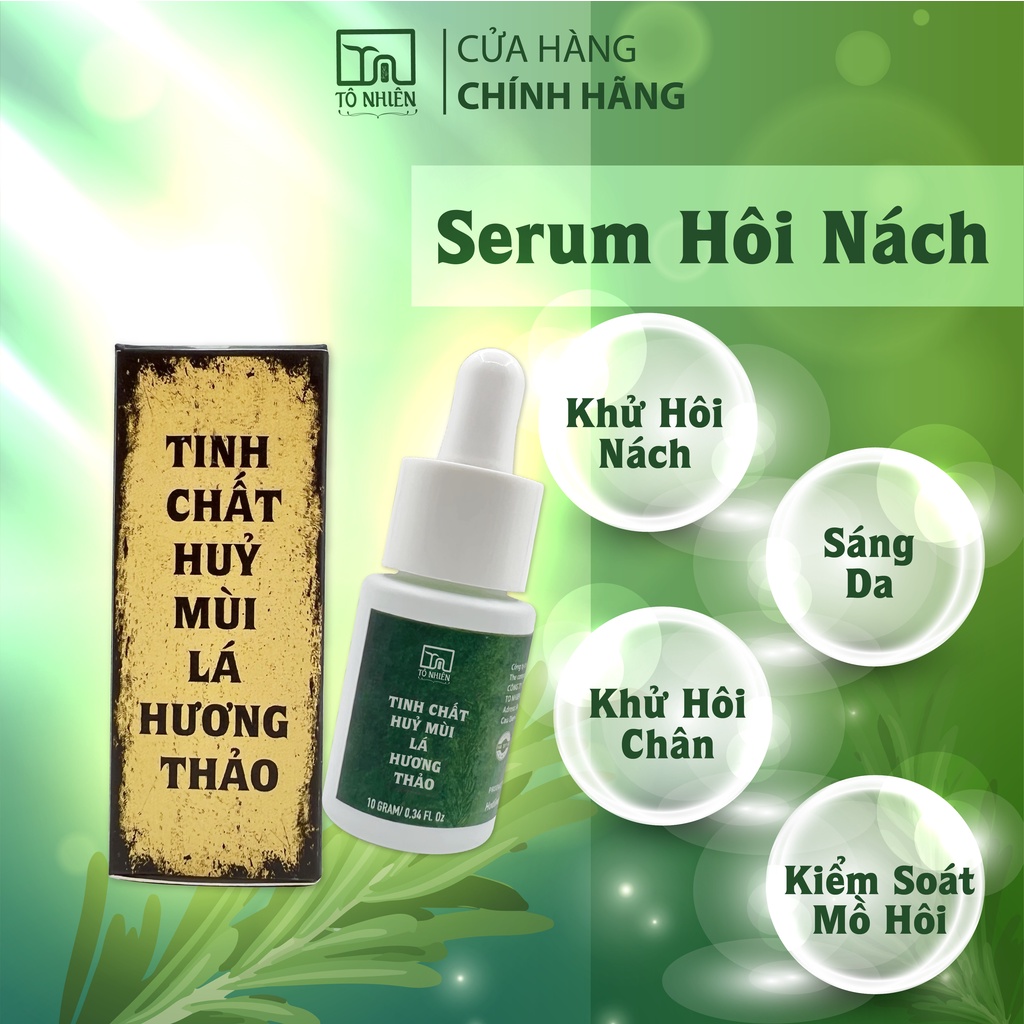 Serum hôi nách Tô Nhiên 10g tác dụng triệt hôi nách, hôi chân, mồ hôi tay chân vĩnh viễn