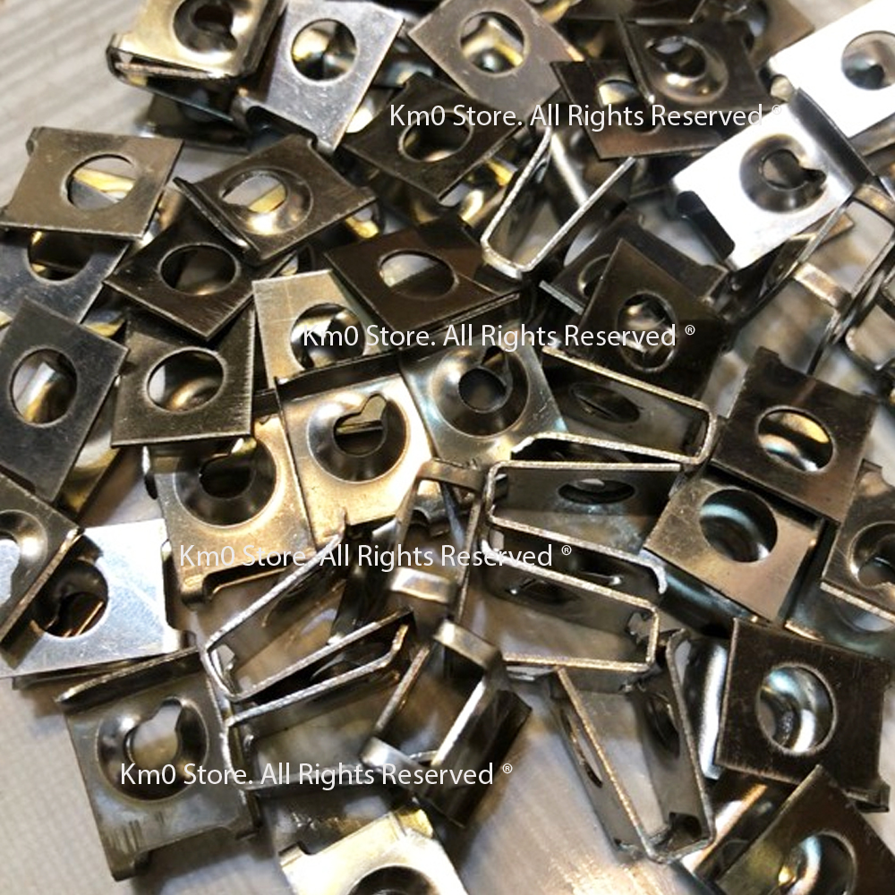 Bộ 05 Pat Kẹp INOX Ốc Xoắn Dàn Áo Xe Máy