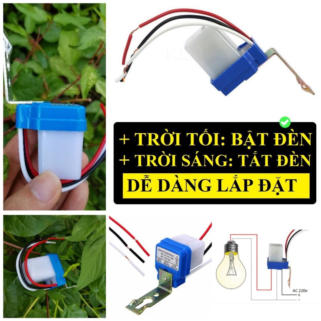 Công tắc cảm biến thông minh tự động tắt đèn khi trời sáng tối loại 12v - 24v - 220v hàng xịn