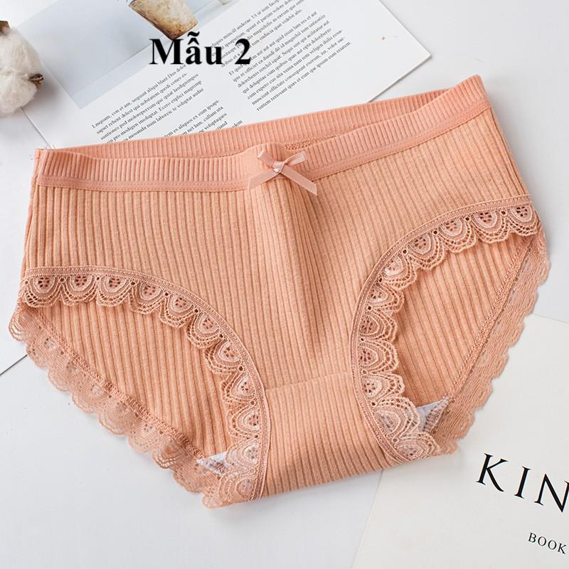 Quần Lót Cotton Tăm Tre Kháng Khuẩn Gân Nhỏ