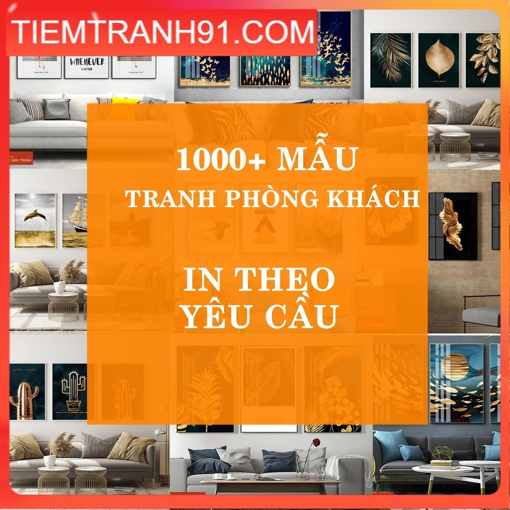 Bộ 3 TRANH TREO TƯỜNG PHÒNG KHÁCH - TIỆM TRANH 91 - 16 Mẫu Tranh bộ canvas, phong cách Bắc Âu, sang trọng, hiện đại