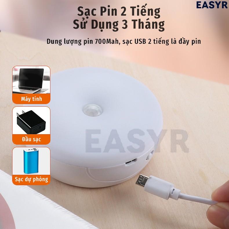 Đèn Led Cảm Ứng Thân Nhiệt 16 Bóng 700mah, Sạc USB, 16 Led, Chuyển Đổi 2 Màu