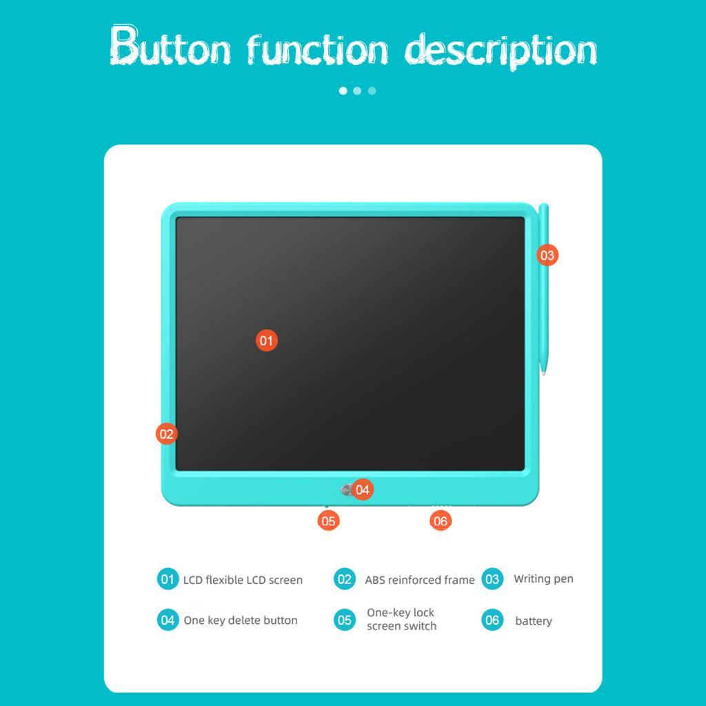 2 Pcs 15" Inch LCD Writing Tablet Pad Boards Notepad for Kids
