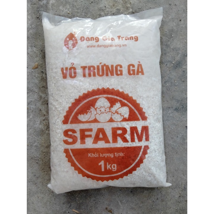 Vỏ trứng gà Sfarm túi 1 ký