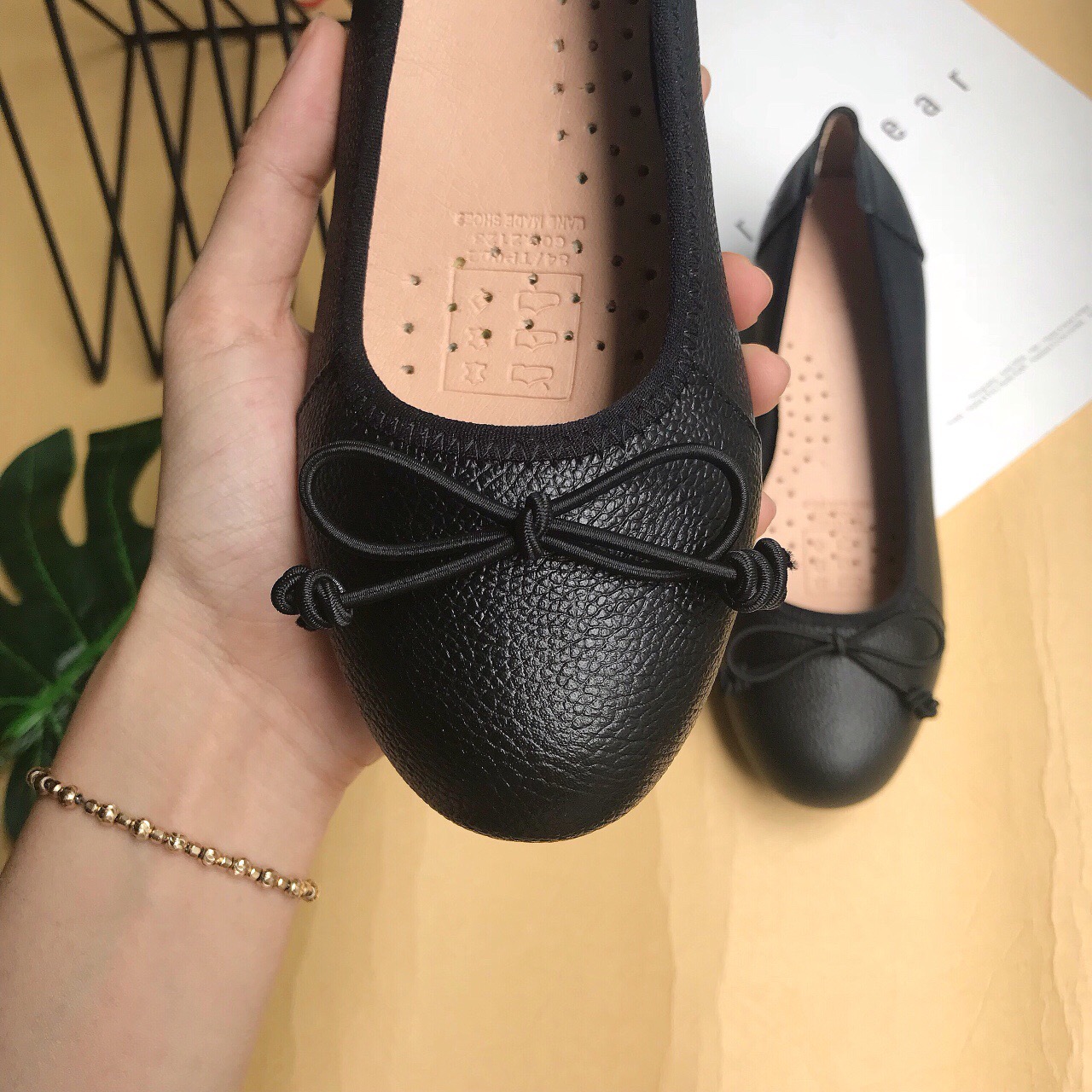 Giày cao gót đế xuồng, 5 cm chất da bò cực mềm