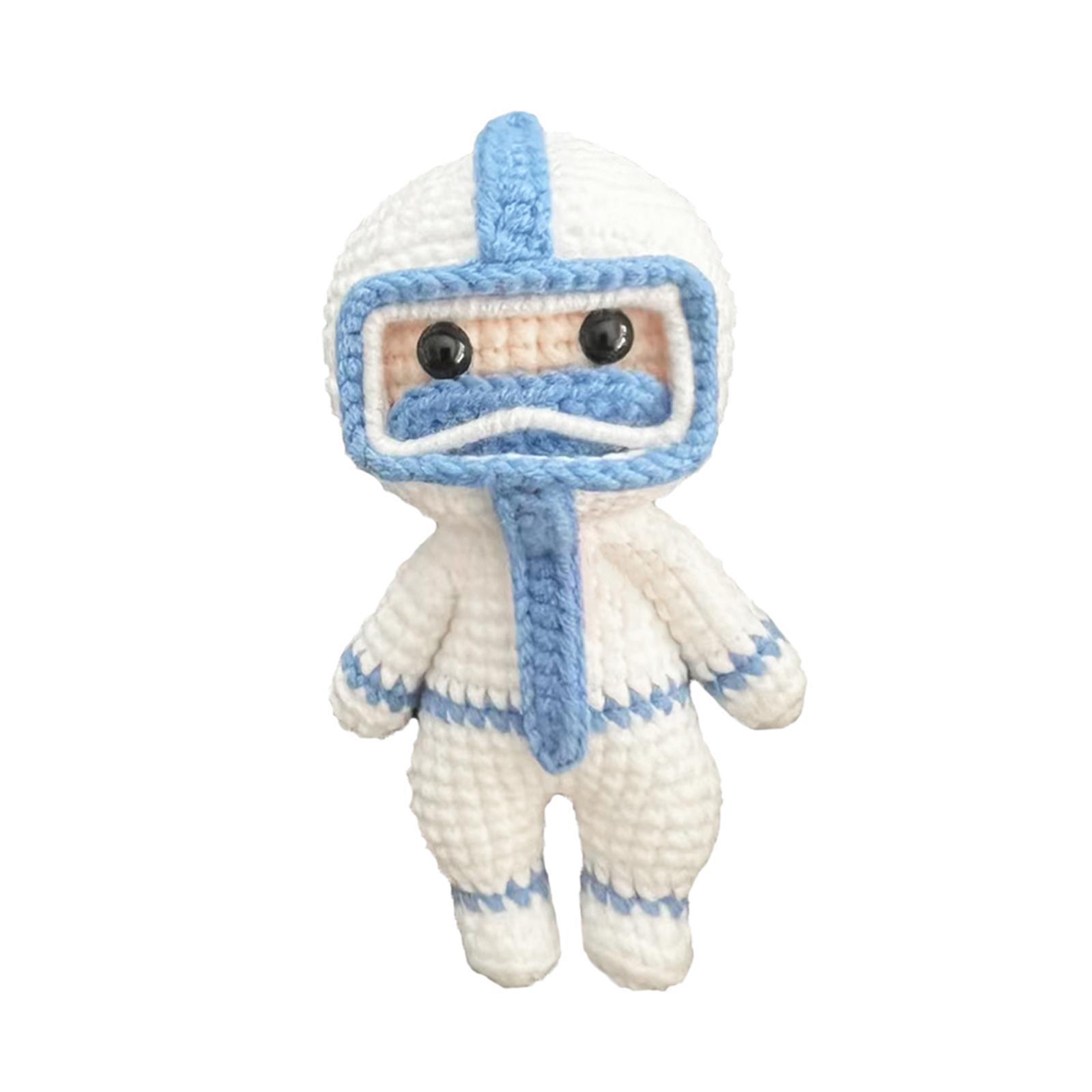 Handmade Crochet Kit for Beginner Crocheting Crafts Make Your Own Doll Starter Pack Hand Knitting Toy Accessories DIY for Experts Knitting