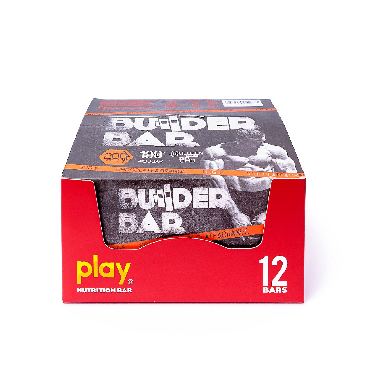 Hộp 12 Thanh Protein Builder PLAY Vị Cam Chocolate