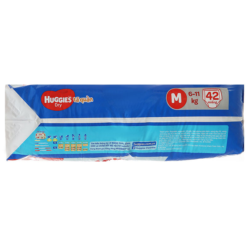 Tã quần Huggies size M 42 miếng (cho bé 6 - 11kg)