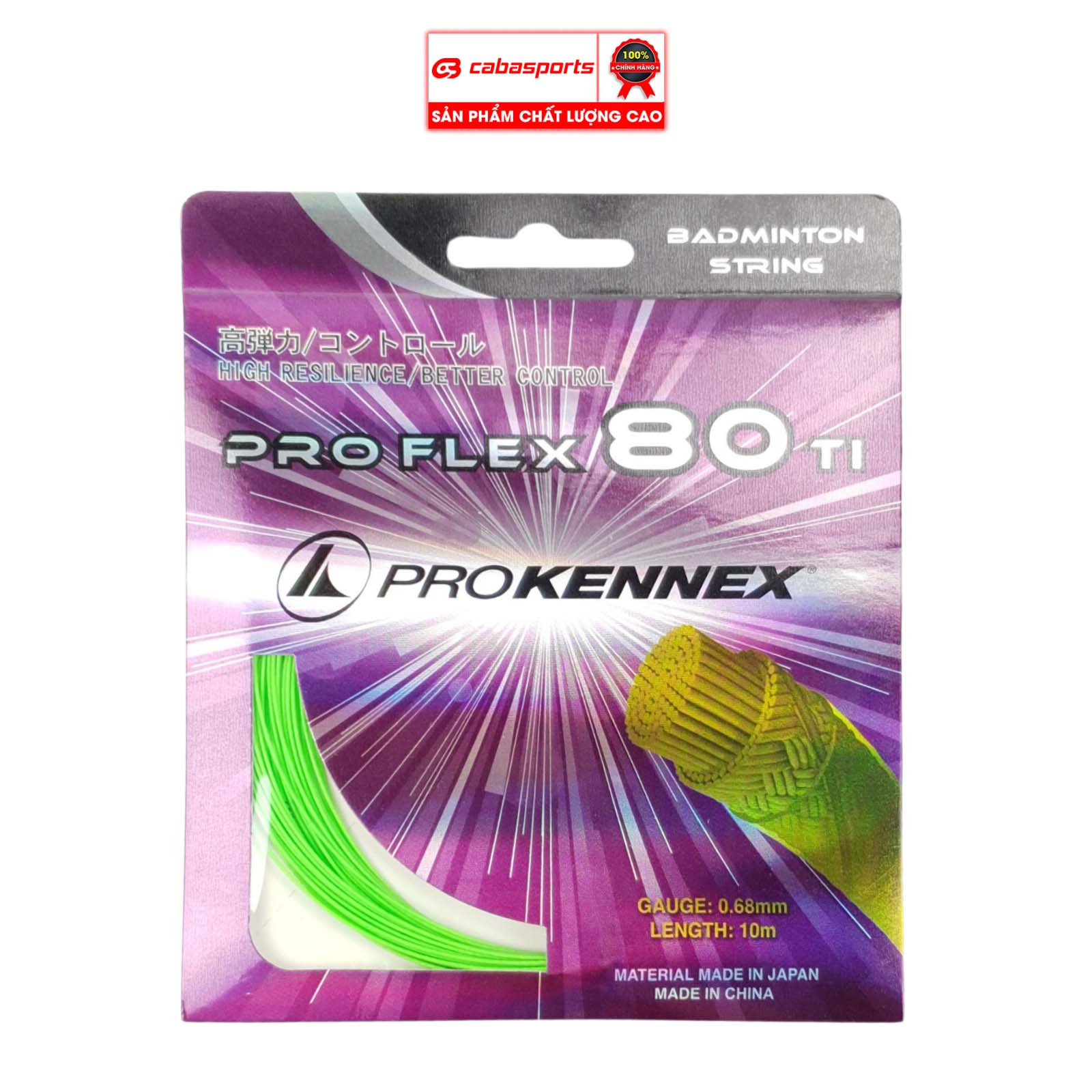 Dây cước cầu lông Prokennex PRO FLEX 80TI siêu bền đẹp (MÀU NGẪU NHIÊN)