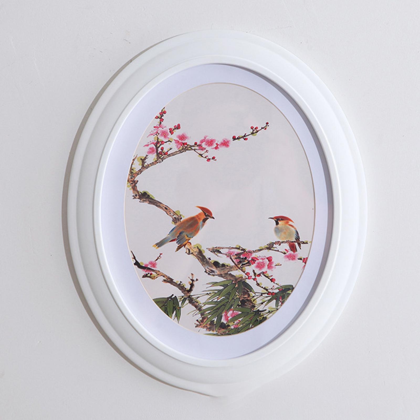 2pcs Wood Photo Frame Carved Home Wall Hanging Picture Frame Decor Ornament
