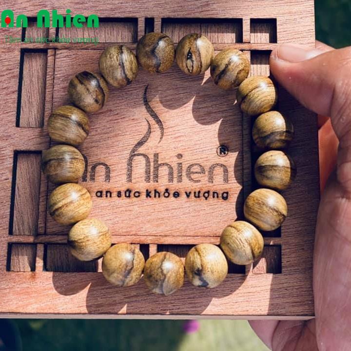 Vòng tay trầm hương cao cấp hạt tròn thơm quà tặng ý nghĩa