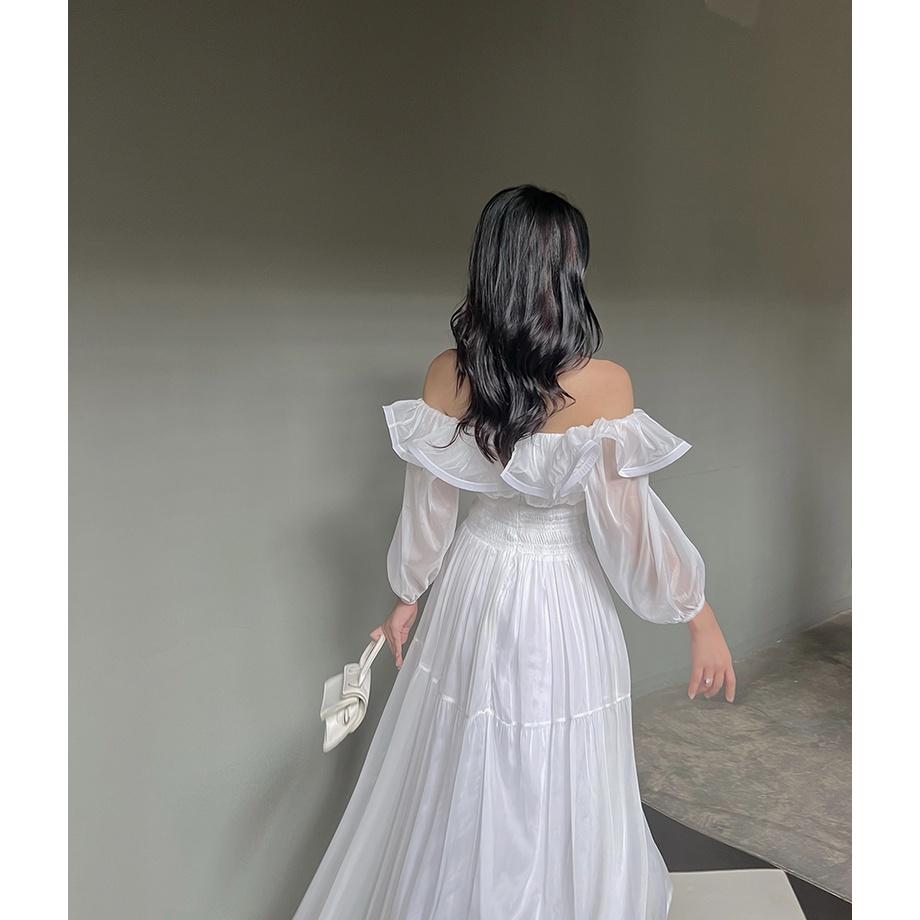 BBSTORE'S Đầm Voan Trễ Vai Đi Tiệc Đi Biển Cực Xinh -D1097