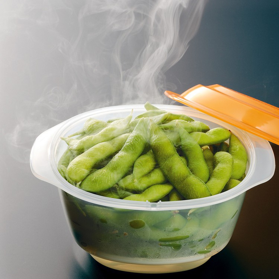 Bộ hộp hâm nóng thức ăn dùng cho lò vi sóng Inomata 700ml hàng nội địa Nhật Bản - Made in Japan