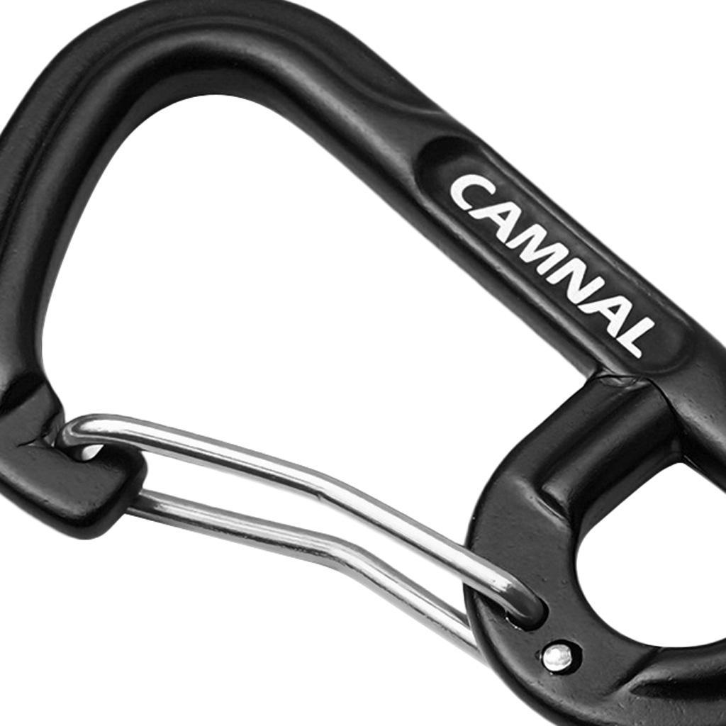 4Pcs Aluminum Keychain Buckle Carabiner Clasps Clip for Key Camping Backpack