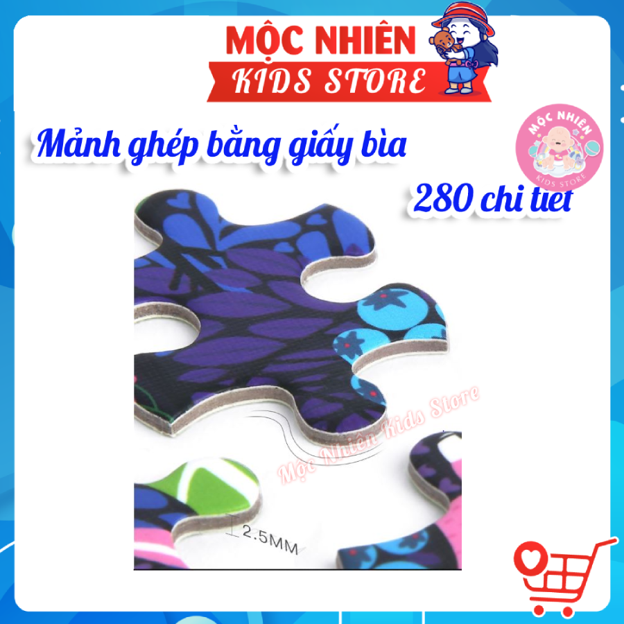 Bộ tranh xếp hình ghép hình Mideer 280 mảnh ghép - Vỏ sò cá heo