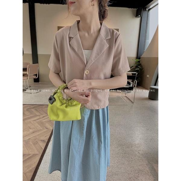 Áo blazer trơn cộc 1198