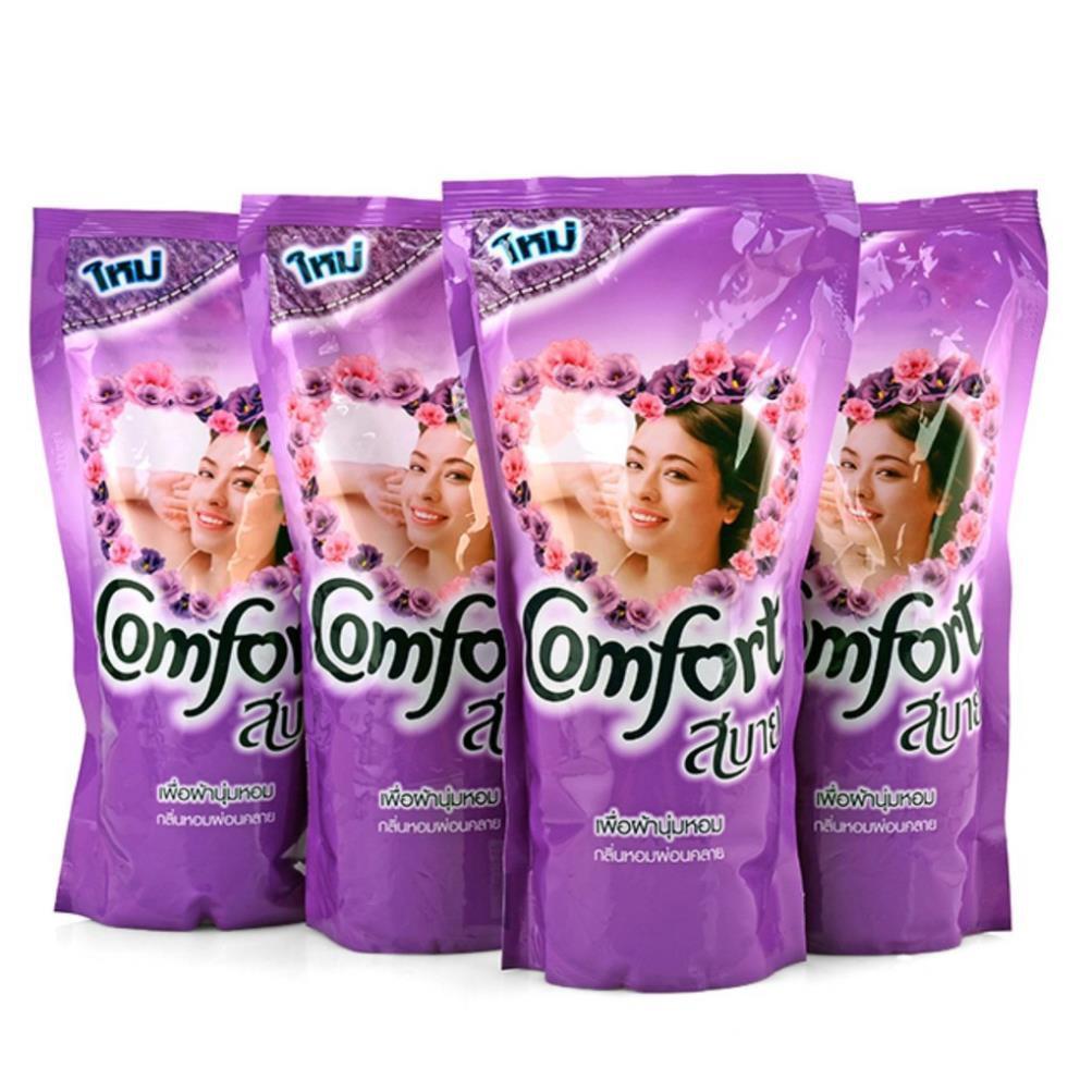 Nước Xả Vải Comfor Thái Lan Gói To 580ml - Túi Nước Xả Vải Giữ Mùi Thơm Suốt Cả Tuần Cho Quần Áo