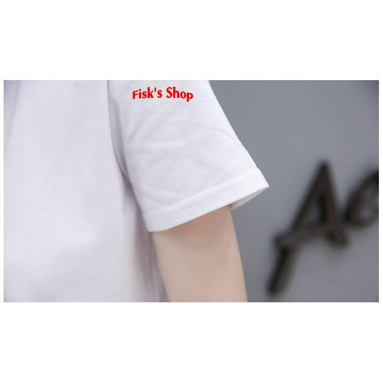 Set áo phông zíp buộc dây nơ