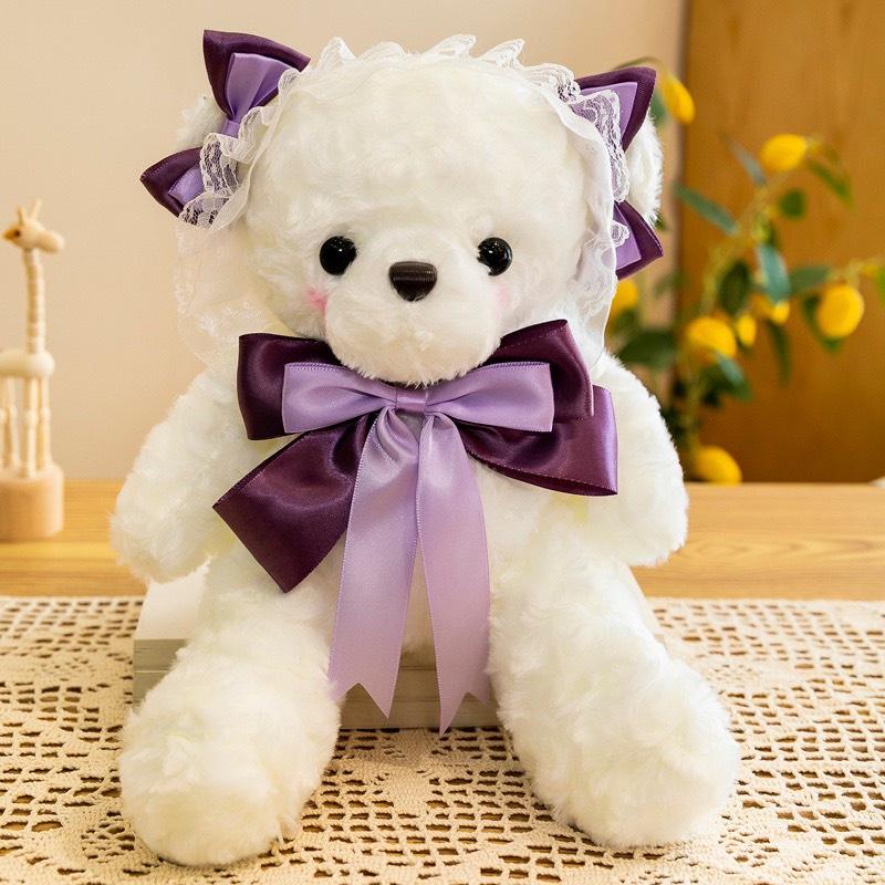 Gấu Bông Lolita ,Gấu Bông Đeo Nơ -Quà Tặng Cho Bé