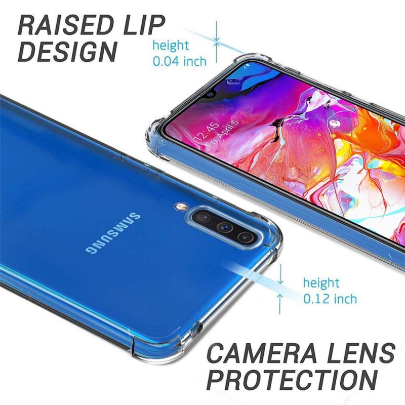 Ốp lưng cho Samsung A70 chống sốc trong suốt có khả năng phát sáng