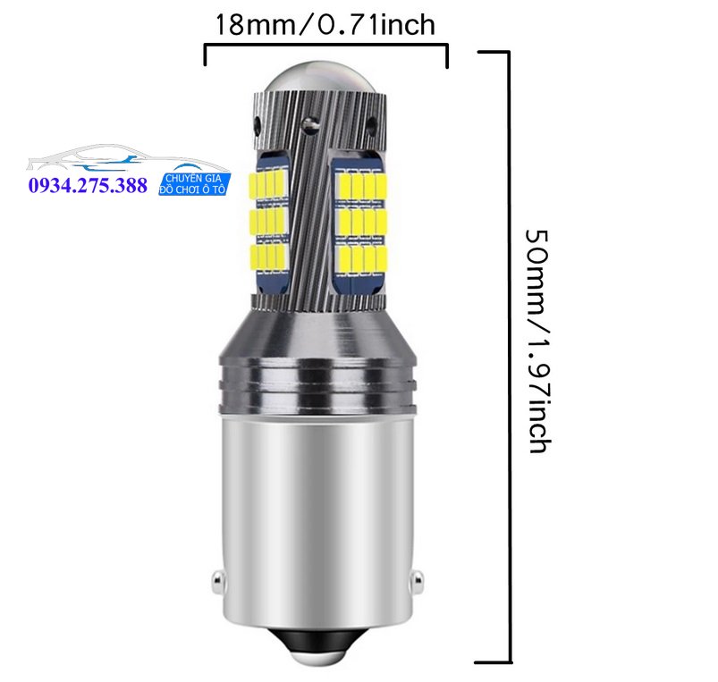 Đèn Led Lùi Tăng Sáng Cho Ô Tô