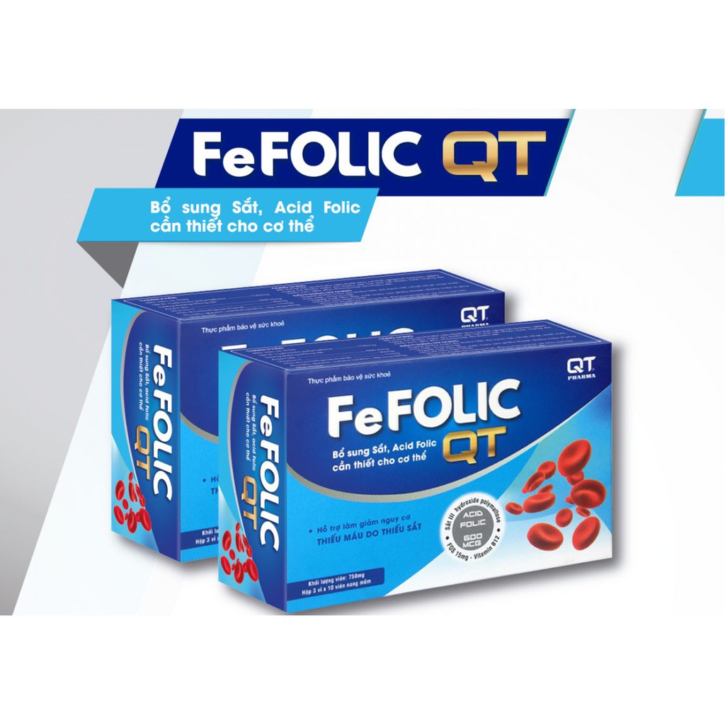 Thực phẩm bảo vệ sức khỏe Fe Folic QT