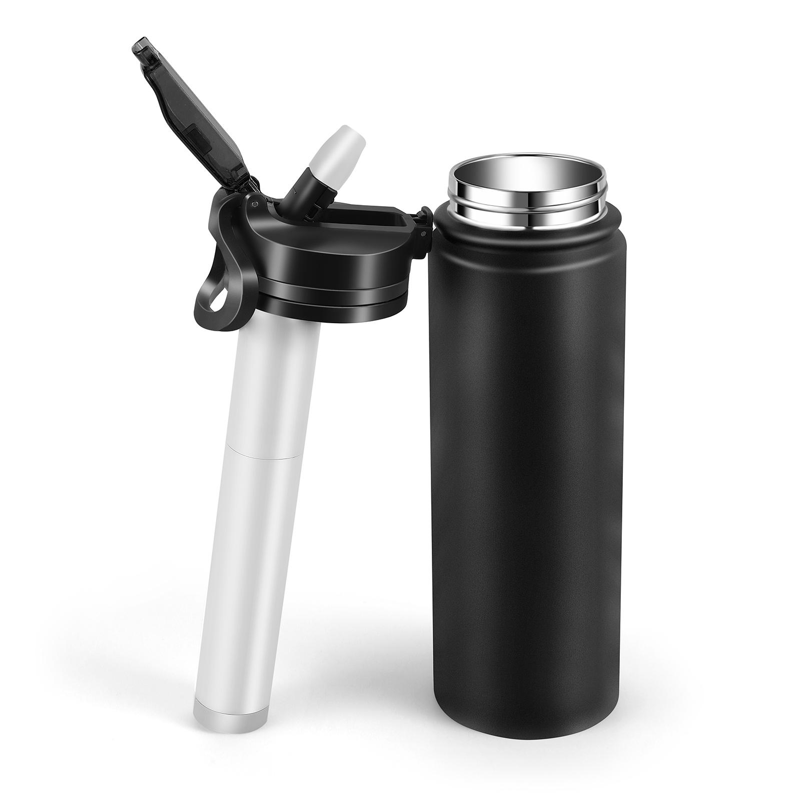 Bình lọc nước chân không bằng thép không gỉ 650ml / 1000ml