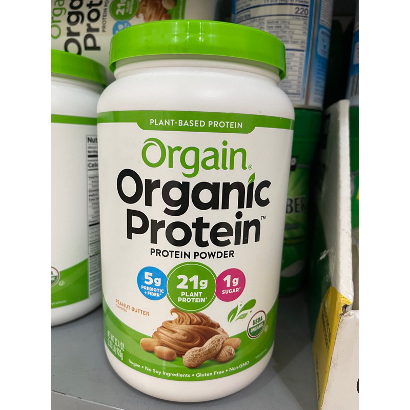 Date 03/2026  Bột đạm thực vật và protein hữu cơ Orgain Mỹ vị bơ đậu phộng 920g - Organic Protein