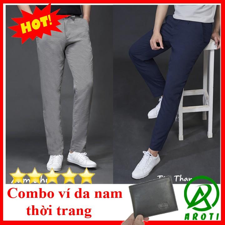 Quần Đũi Nam Đẹp Dáng Âu Dây Rút Tiện Dụng Form Cực Đẹp QD41+VÍ