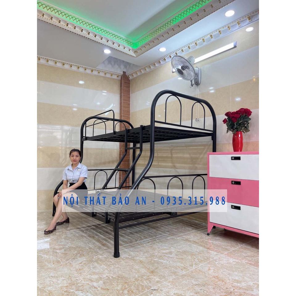 Giường sắt lệch tầng mẫu mới hiện đại - Nhiều kích thước